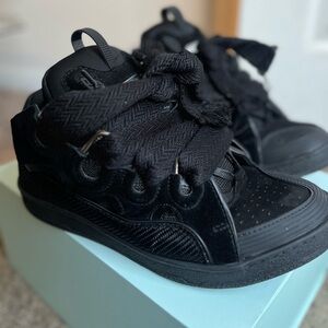 Lanvin curb sneaker black